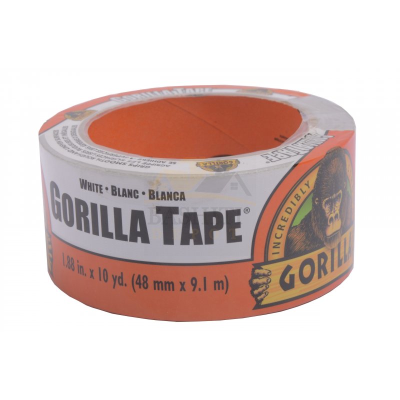 GORILLA TAPE WHITE 10M - Gorilla - Gaffer Tape, White, 48 mm x 10 m