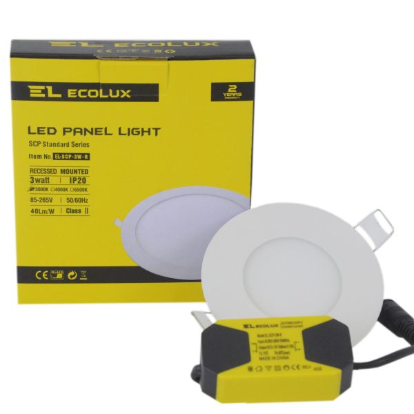 LED Panel Light 7 cm*3 watt
