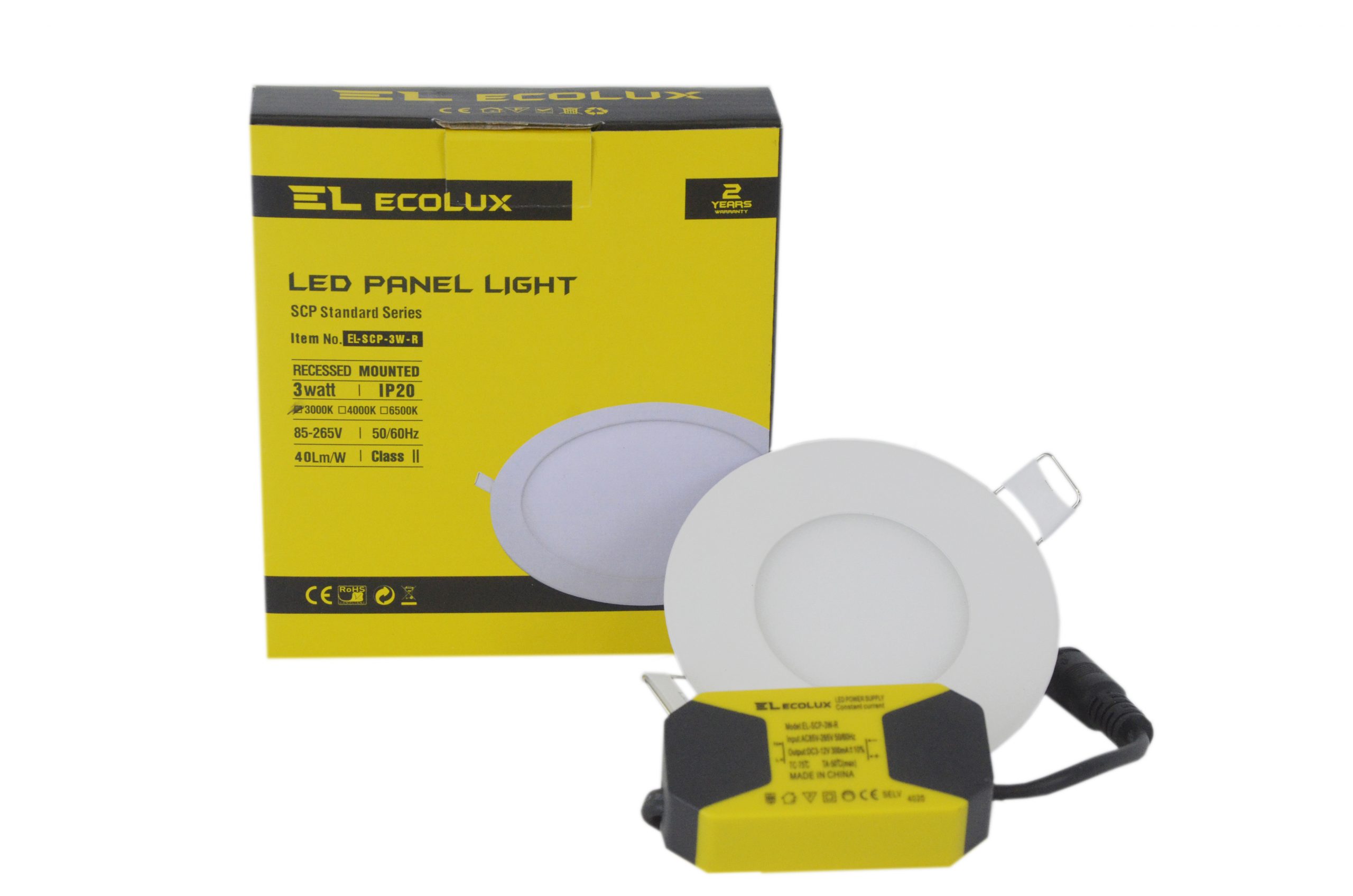 Ecolux 
	
	LED Panel Light 7 cm*3 watt
	 |  Lighting |  Panel Spot Lights |  Electrical & Lights