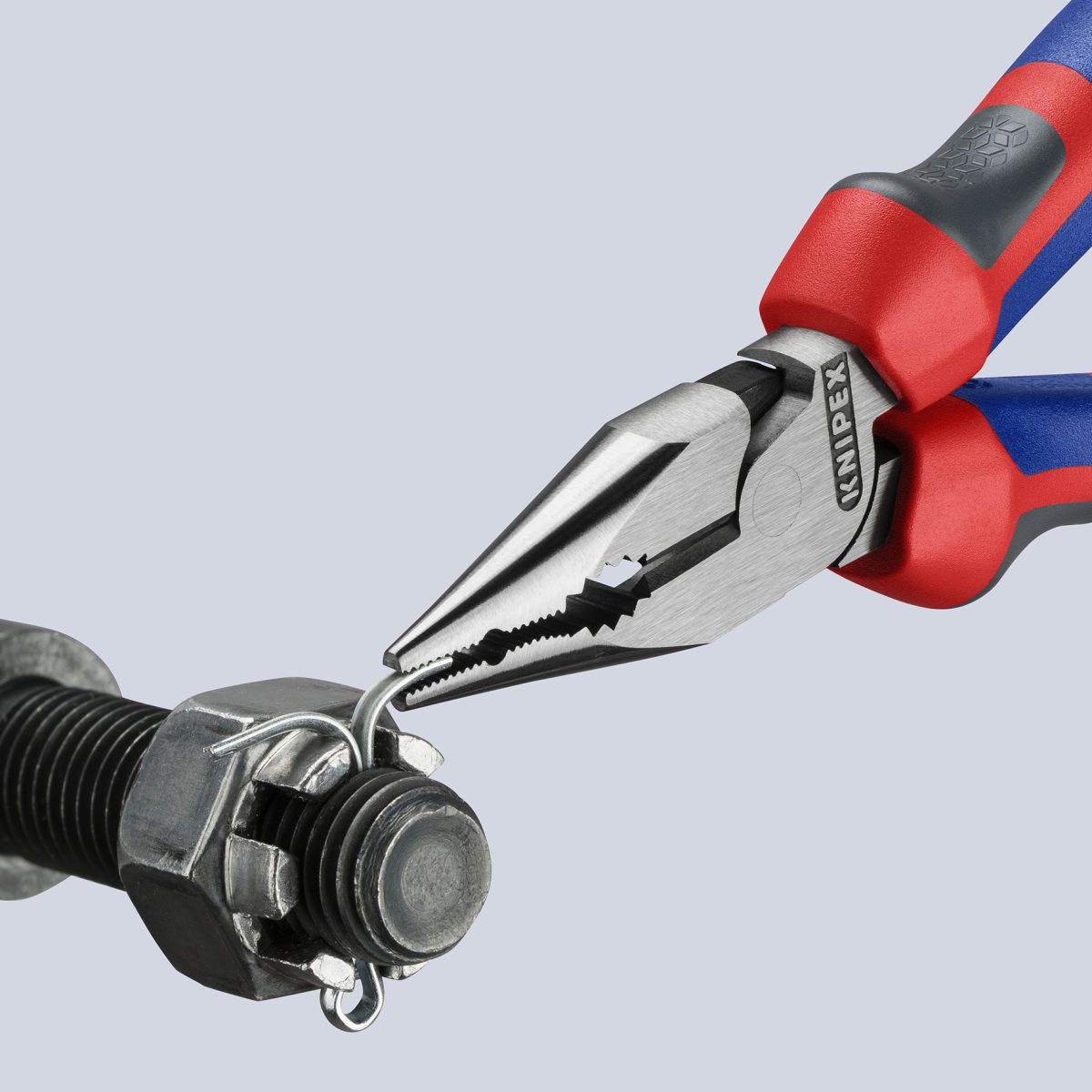 Knipex 08 26 145 | VDE Needle-Nose Combination Pliers | Multi-Component Handle | Chrome Plated - 145mm - Image 10