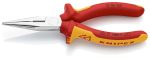 Knipex 25 06 160 | VDE Snipe Nose Side-Cutting (Radio) Pliers | Multi-Component Handle | Chrome Plated - 160mm - Image 2
