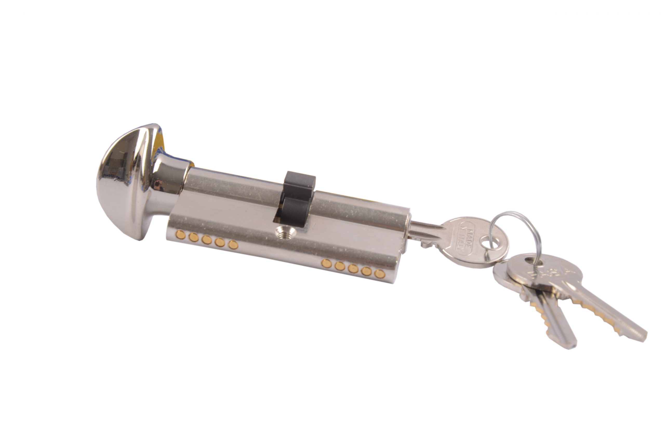 Fasa 
	
	Door Cylinder Silver w/Knob 7cm/Regular Profile
	 |  Door Locks & Cylinders |  Architectural Hardware