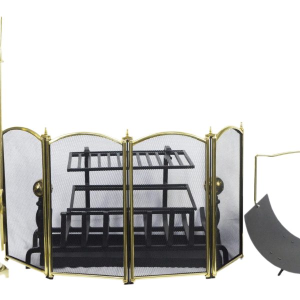 Fireplace Acc. Set w/Grill Base