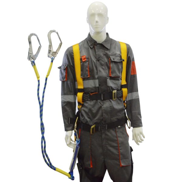 Safety Harness w/Absorber Double Hook Rope