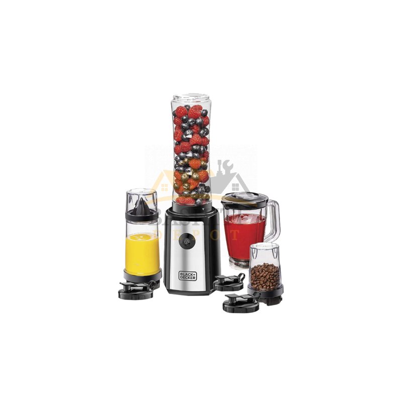 Black+Decker 300W 6 Piece Personal Compact Sports Blender/Smoothie