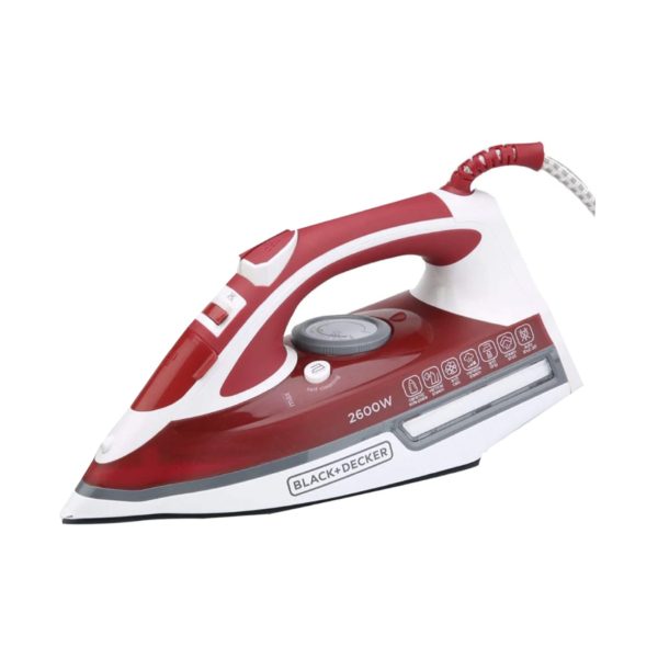 Dry Steam Iron With Non-Stick Plate and Spray Function