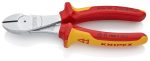 Knipex 74 06 180 | VDE High-Leverage Diagonal Cutter | Multi-Component Handle | Chrome Plated - 180mm - Image 3