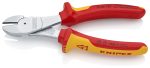 Knipex 74 06 180 | VDE High-Leverage Diagonal Cutter | Multi-Component Handle | Chrome Plated - 180mm - Image 2