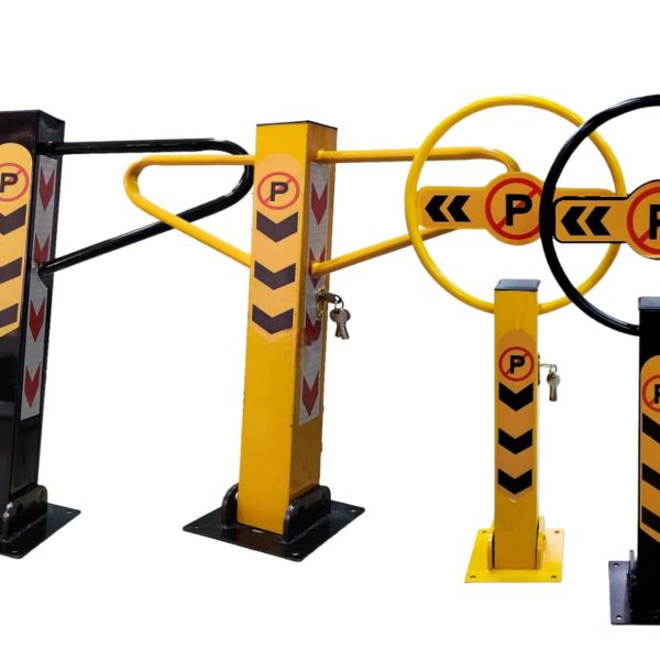 Parking Barrier Steel W/ Key Lock