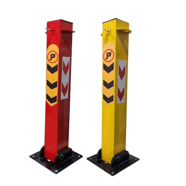 Folding Parking Barrier W/ Key Lock