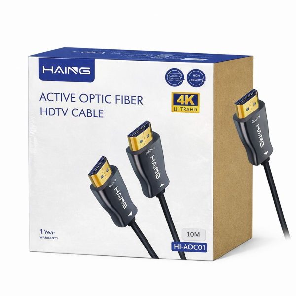 كيبل شاشة ألياف ضوئية نشط (AOC) - دقة 4K - طول 10 متر