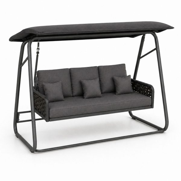 Seater Garden Swing Chair with Canopy